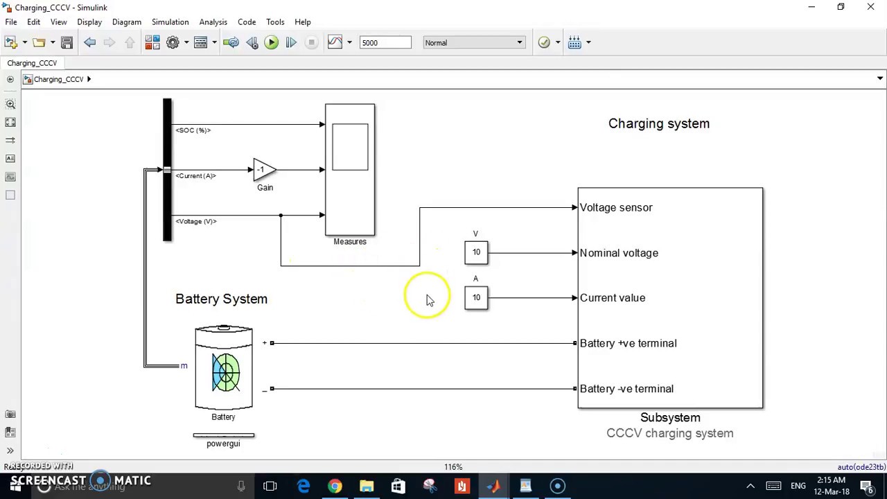Battery Charging Model On Matlab simulink CCCV Charging YouTube