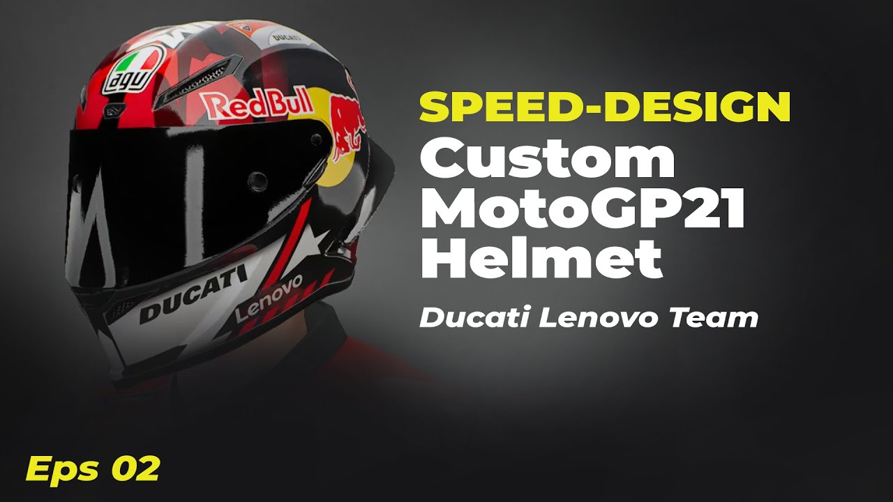 Motogp21 - Custom Helmet | Ducati Lenovo [SPEED DESIGN - 02]