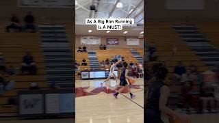 Rim Running Is Huge For A Bigs