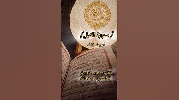سورةالفيل القارئ محمدصديق المنشاوي رحمه الله #اكسبلور #المصحف #شعر #تصويري #ترند #التغطيه #لايك