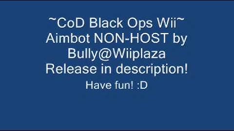 [April Fool] ~CoD Black Ops Wii~ Aimbot NON HOST !RELEASE! by Bully@Wiiplaza