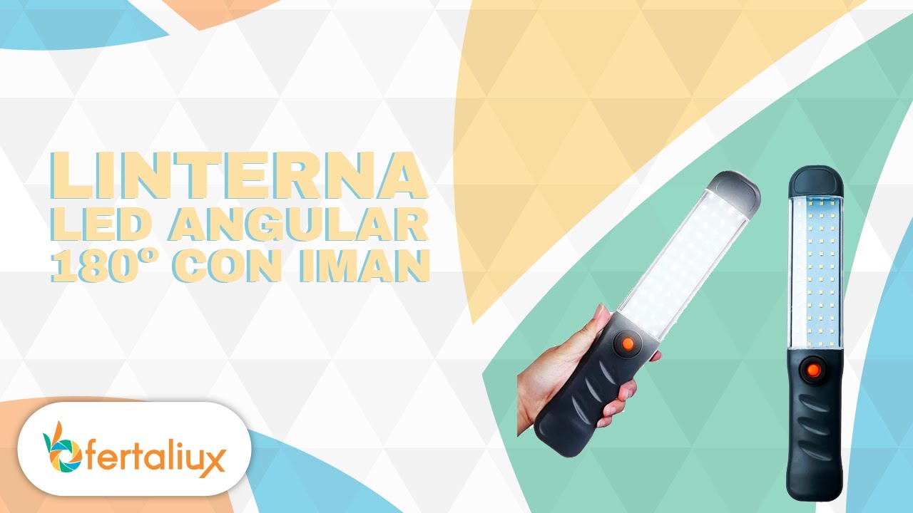 LINTERNA LED ANGULAR 180º CON IMAN