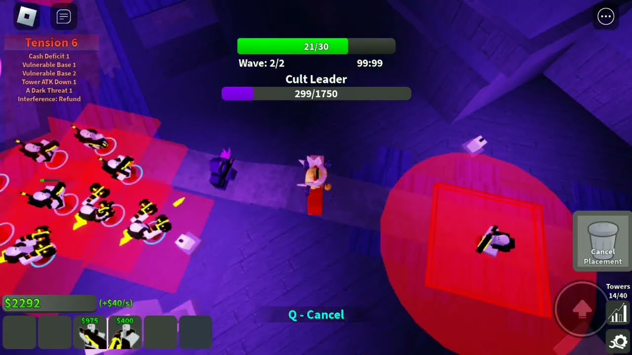 Critical Tower Defense | sacrificial hall | Tension 6 with 2 Towers