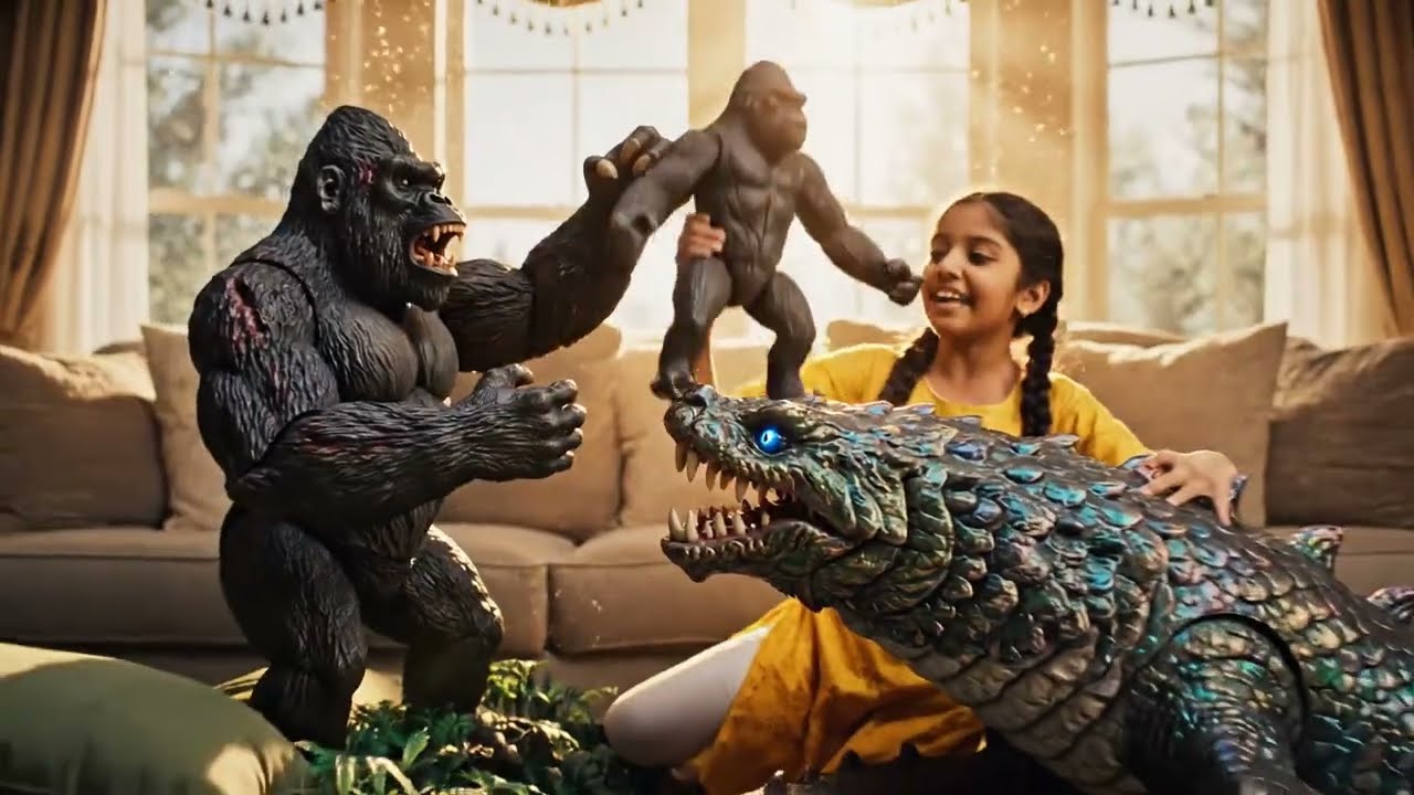 King Kong destroys Abyssal Leviathan. @The-world-of-ancient-animals