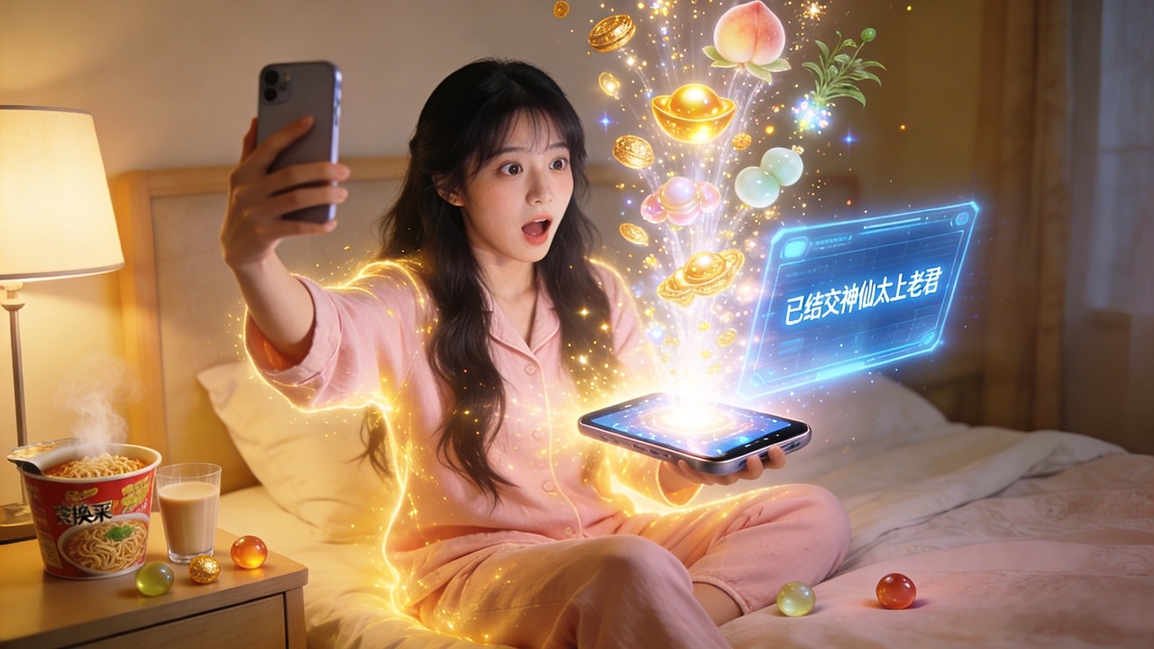 普通女孩睡醒發現手機中竟有了一個神仙交友群，只要用泡面就能換仙丹、奶茶就能換黃金，隨手一換就是至寶，逆襲人生直接開掛！！ #短劇 #逆襲 #反轉 #系統