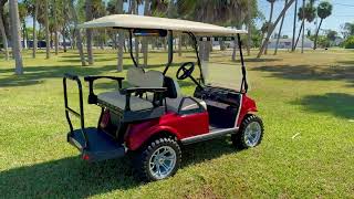2026 Thoroughbred Custom Golf Cart (Red Club Car DS)
