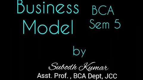 Business Model |E-commerce|BCA Sem-5| Subodh Kumar