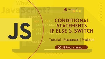 3. Conditional Statements - IF ELSE & SWITCH CASE || Programming with JavaScript