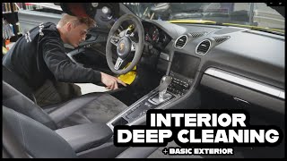 Interior Deep Clean & Protect Alcantara Porsche 718 Cayman Detailing