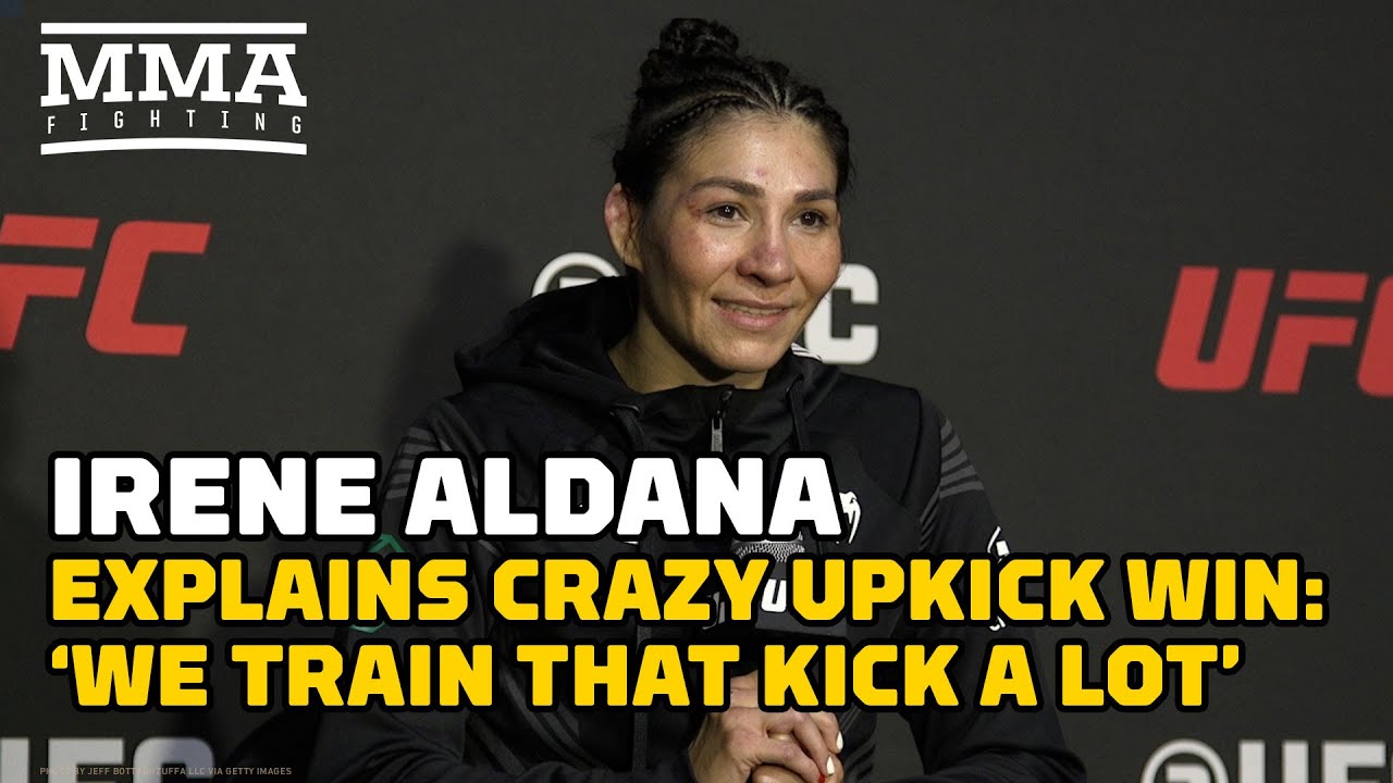 Irene Aldana On Crazy Upkick Win 'We Train That Kick A Lot' UFC 279