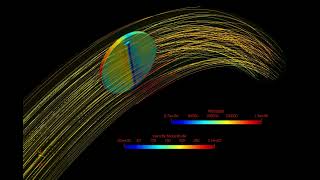 Steady-state simulation of flow over a throttle body animation 1 - Streamline Flow