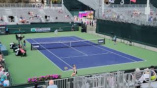 Liv Hovde vs Aliaksandra Sasnovich - (BNP Paribas Open) Indian Wells, CA 2024 screenshot 1