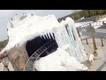 Polar xplorer pov front seat roller coaster onride legoland billund denmark 2012