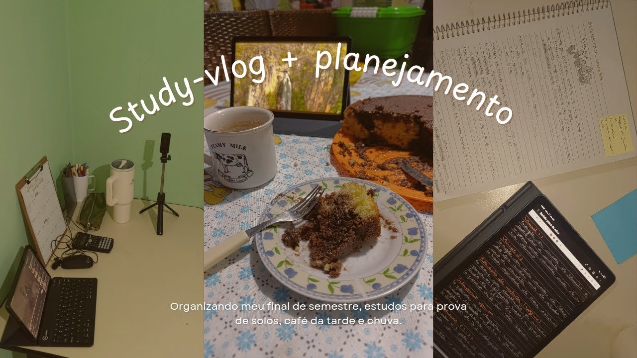 Study-vlog + planejamento 