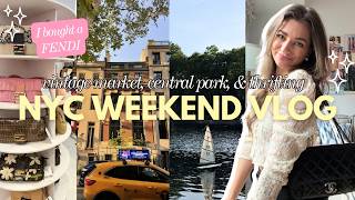 NYC SOLO WEEKEND | Fendi bag secured!! + thrifting, central park, & chatting