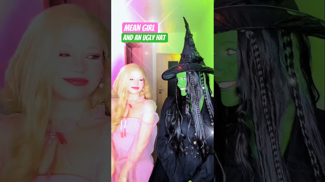 You can wear this | Elphaba & Glinda @nikkihatsunecosplay #cosplay #shorts #wicked
