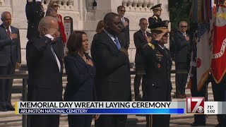 President Biden attends Memorial Day wreath-laying service