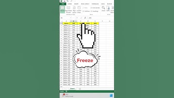 Fix Heading Movement in Excel: Keep Headers in Place While Scrolling #excel
