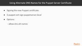 Puppet Server in Production and Managing Certificates