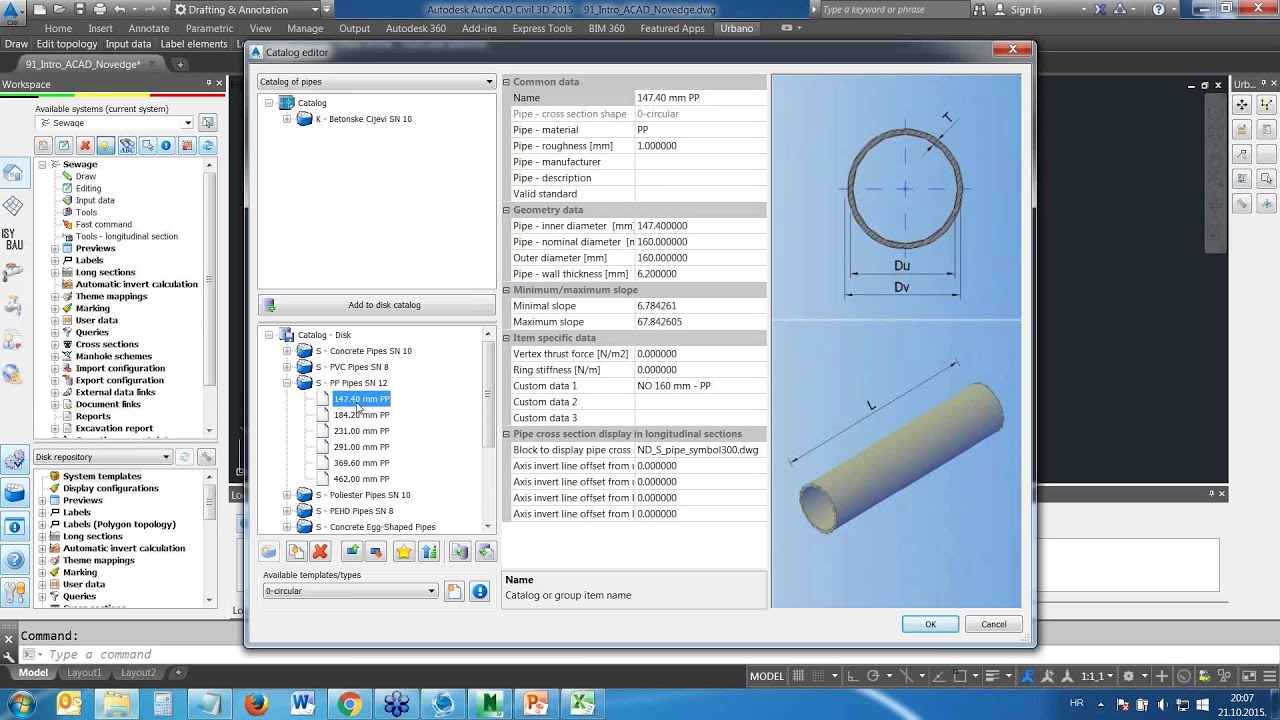 Urbano Canalis- Exceptional Design productivity of Storm and Sanitary pipe network.