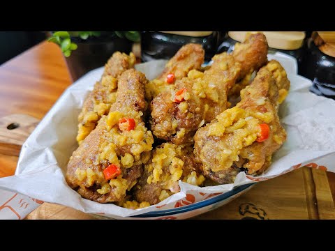 SALTED EGG CHICKEN WINGS RECIPE