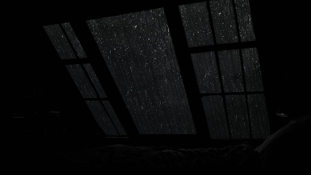 Ночной дождь и гром у окна Звуки для глубокого расслабления, исцеления и спокойного сна.