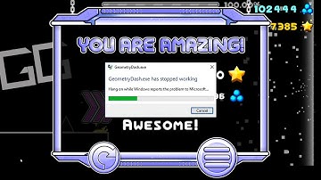 when your game crashes after you beat a hard level