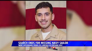 Search Ends For Missing Navy Sailor