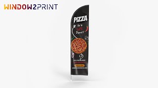 Feather Flags Classic Straight – Step-by-Step Setup | Custom Printed Promotional Flag | Window2Print