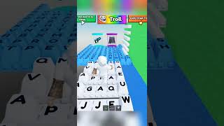 WAN BEAT THE LETTER TOWER #roblox #obby #challenge