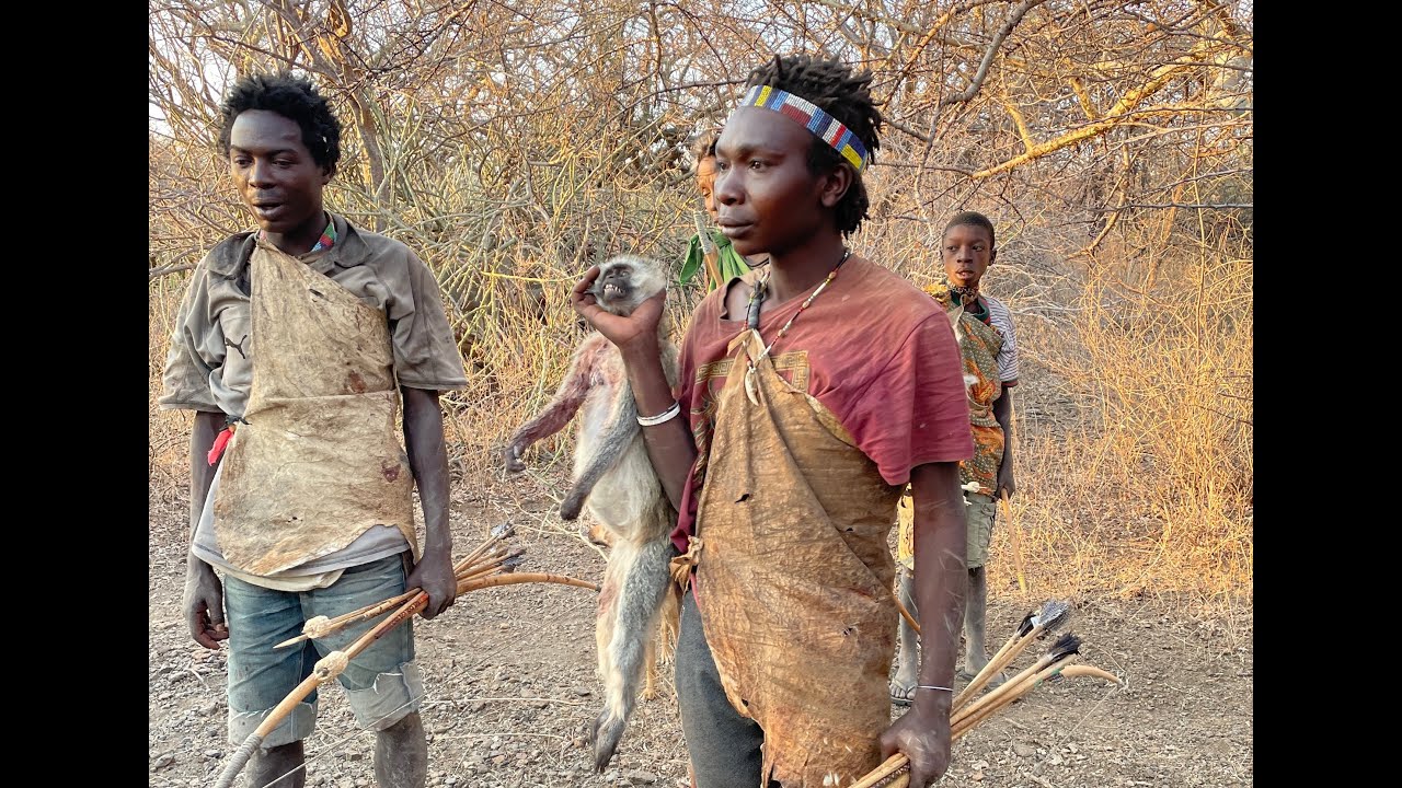 A Fashion Designer visits the Hadzabe Tribe and watch them hunt Baboons for Lunch.