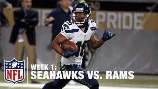 Seahawks Rookie Tyler Lockett Takes The Rams First Punt To The House Seahawks Vs. Rams Nfl