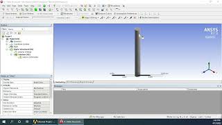 Analysis of Circular Cross Section Beam in Ansys Workbench.