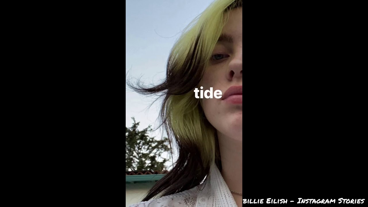 billie eilish via instagram stories 6/12/2020 YouTube