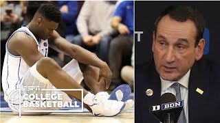 What Zion Williamson's injury means for Duke, Coach K speaks on broken shoe | College Basketball