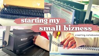 Creating/printing notebooks, packing planners, side hustle, small business vlog
