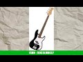 Squier by Fender Debut Collection Precision Bass Gitarre, Laurel Griffbrett, WeiÃŸes Schlagbrett,