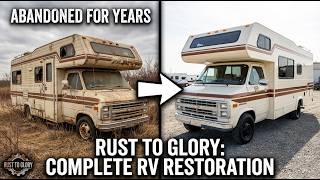 Abandoned 30+ Years: Restoring Rusted 1980s RV Found in Field 🚐 Full ASMR Restoration