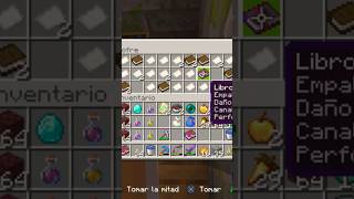 LIBRO ENCANTADO SUPER RARO 😱. #minecraft #minecraftsurvival #shorts #suscribete #minecraftshorts