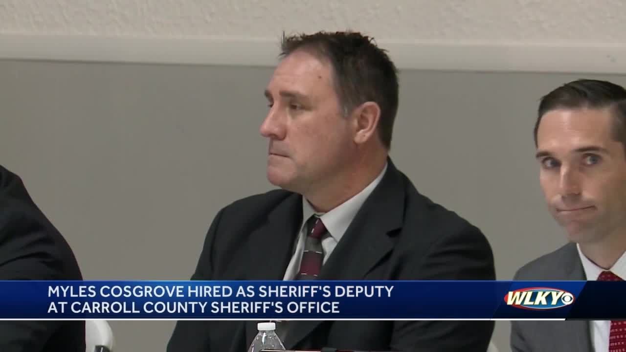 Myles Cosgrove is Carroll CO Deputy Sheriff
