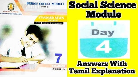 Class 7 Social Worksheet 4 Bridge Course Module Answers