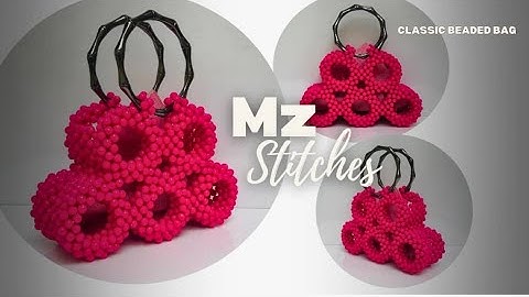 EASIEST way to make the BEST DESIGNED handmade BEADED BAG//DIY Beaded Bag//DIY Tutorial