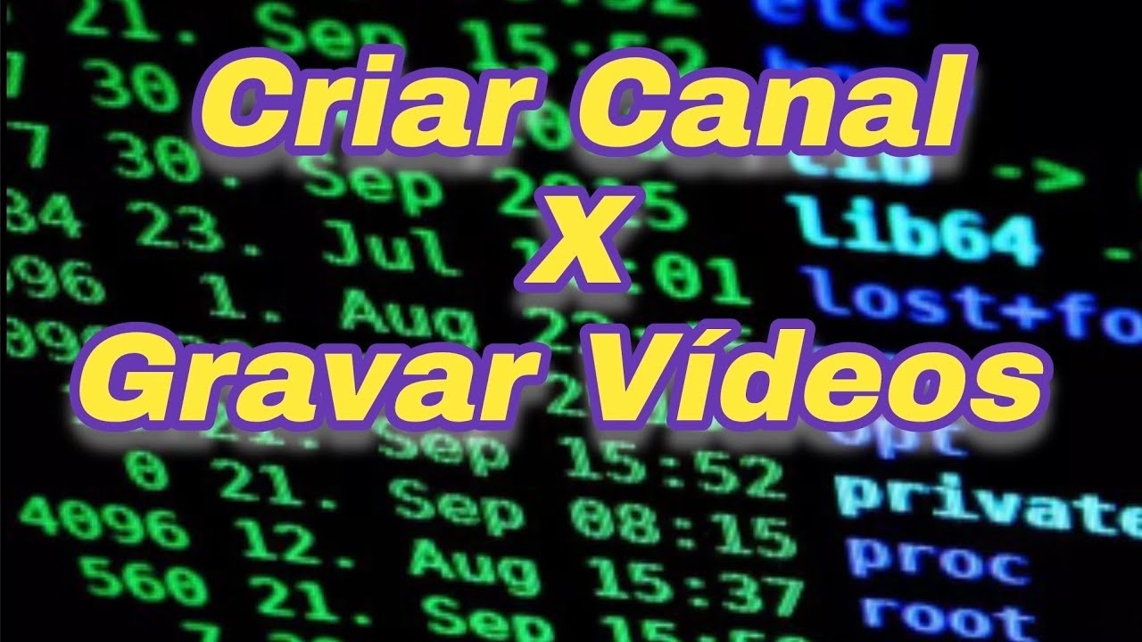 Porque continuar criando canal vai te fazer desistir.