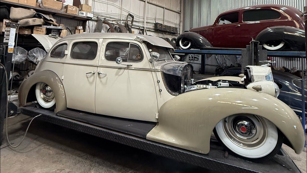 Packard Radiator Support Rods 1938 Packard Radiator Brackets - YouTube