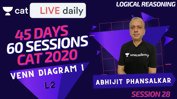 Unacademy CAT | LR - CAT 2020 | Crash Course L28 | Venn Diagram L1| By Abhijit Phansalkar