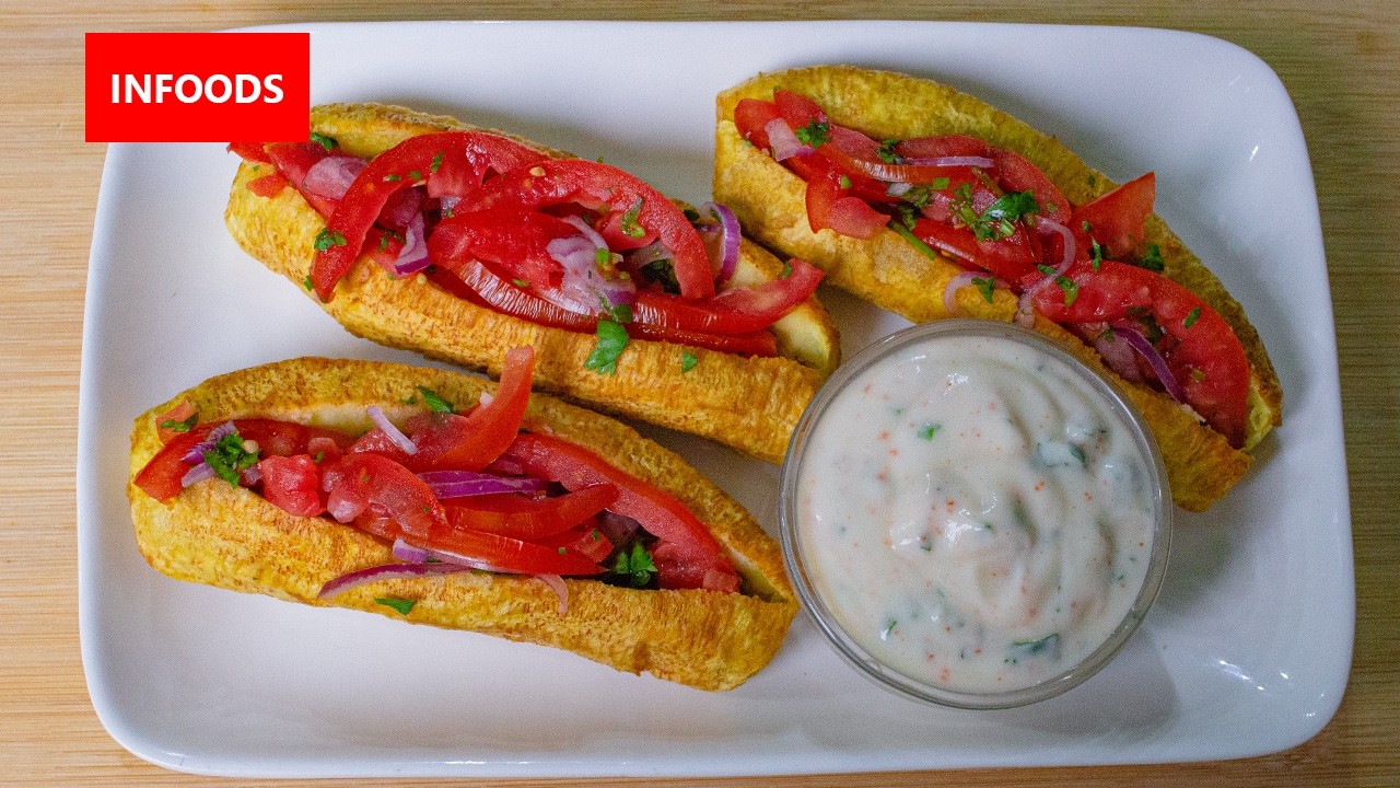 Рецепт жареных фаршированных зеленых бананов | Как приготовить зеленые бананы | Infoods