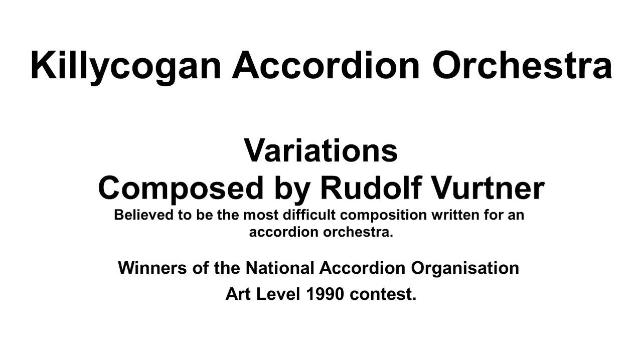 Variations for accordion orchestra.