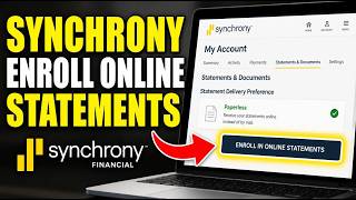 How to connect Synchrony to enroll in online statements - Step By Step