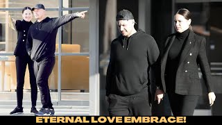 All-Black Harmony: Adriana Lima Twins with Boyfriend Andre Lemmers in Los Angeles