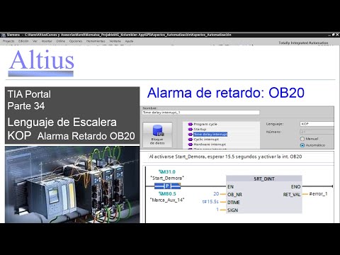 Altius 34 TIA Portal KOP Time Delay Interupt OB20